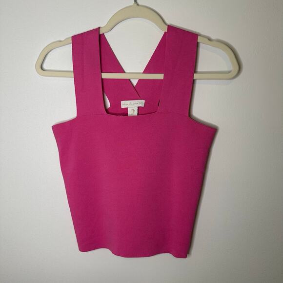House of Harlow 1960 pink sleeveless crop tank top size M - Picture 13 of 14